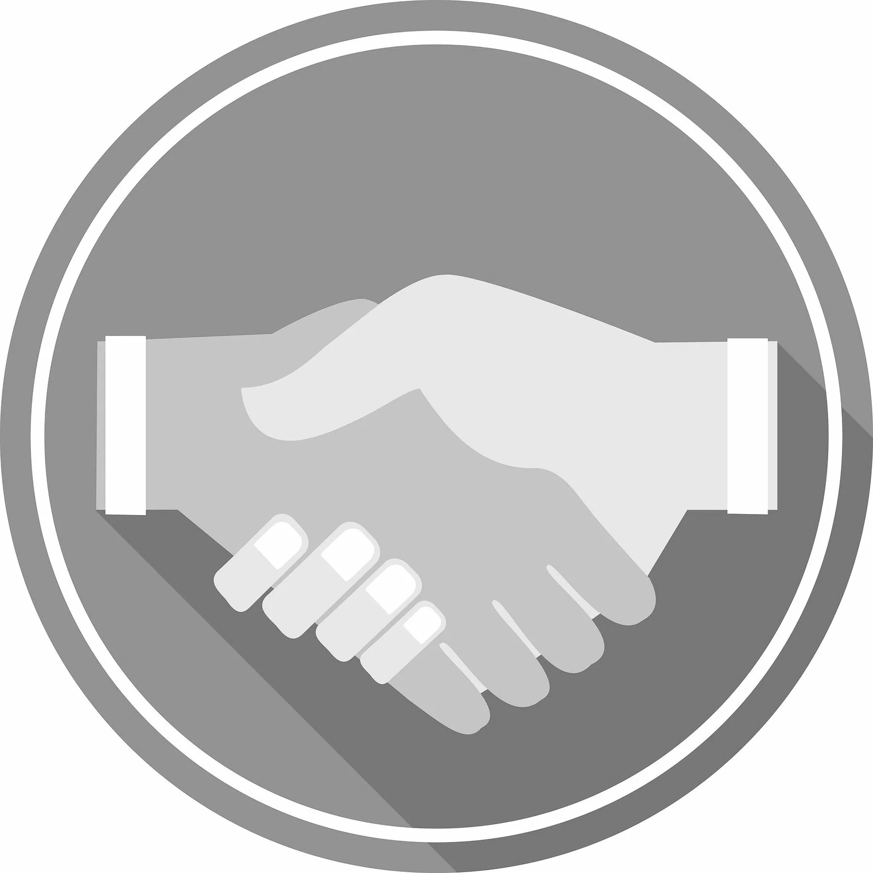 Händedruck als Zeichen einer verlässlichen Partnerschaft